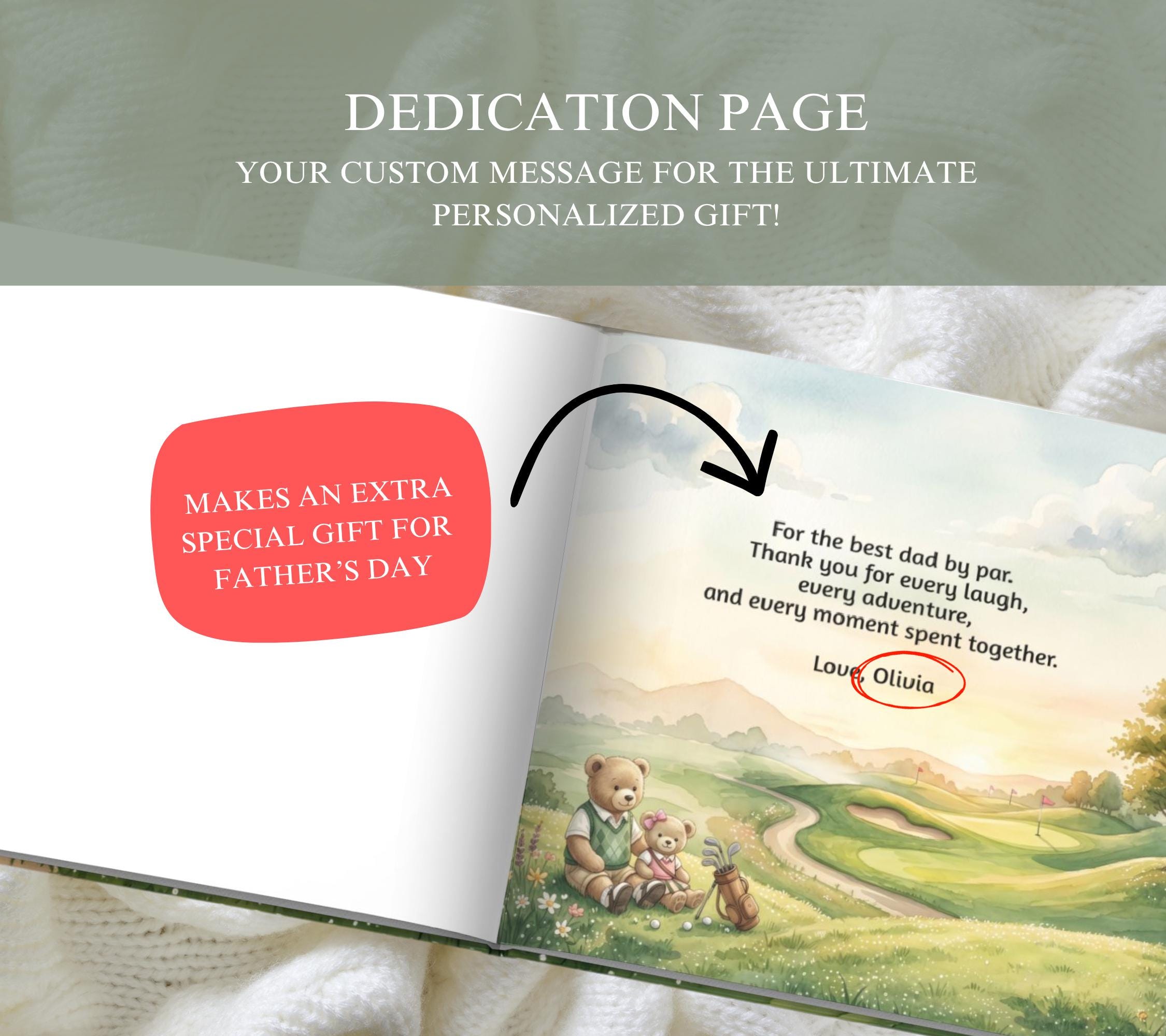 Personalized Golf Book With Childs Name