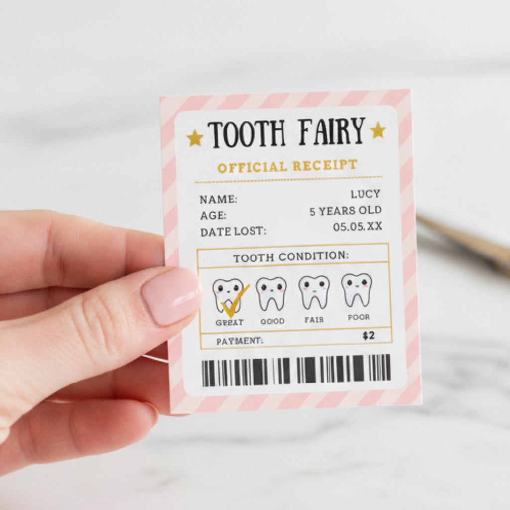 Pink Tooth Fairy Letter Kit