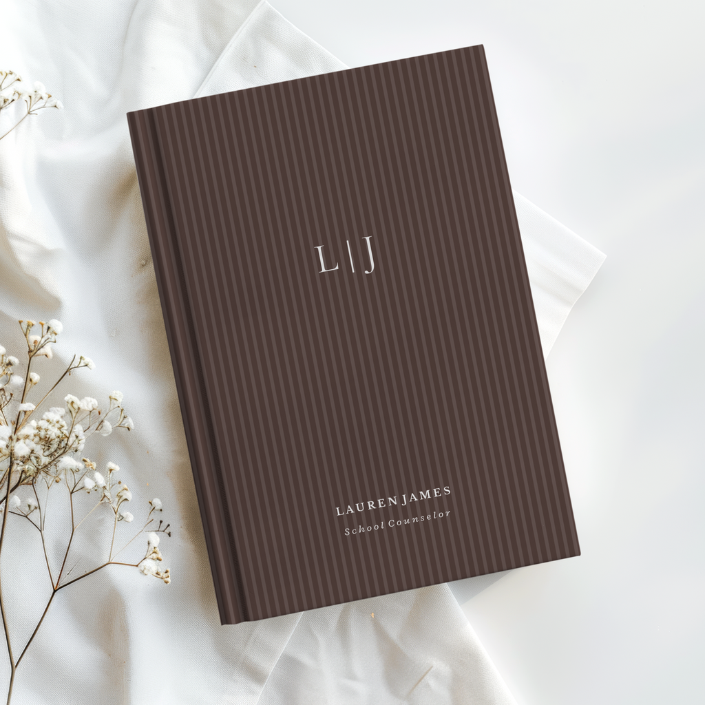 Personalized Monogram Journal, Custom Name Notebook, New Job or Graduation Gift, Professional Career Journal, Gift for Her