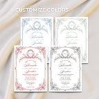 Grandmillennial Wedding Invitation Bundle