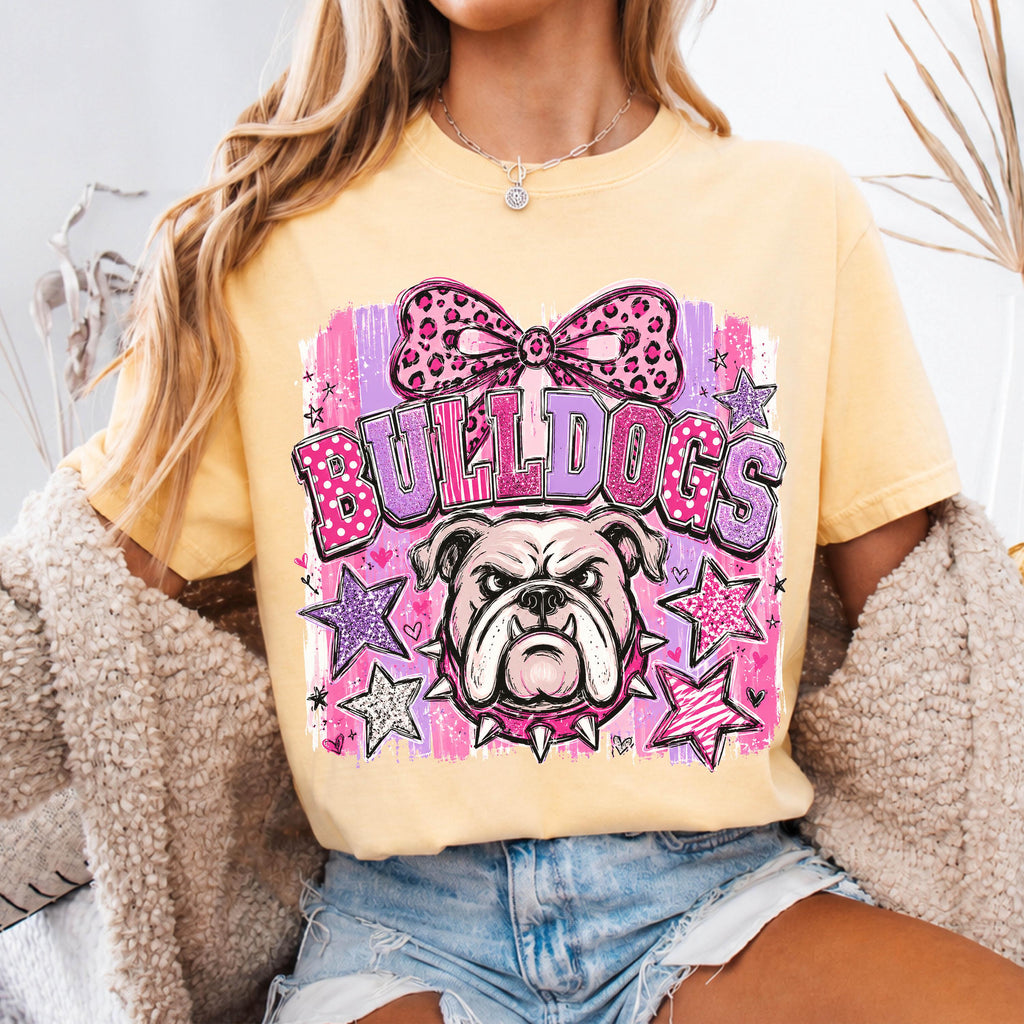 Coquette Bulldogs Mascot Comfort Colors® Shirt