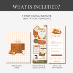 Pumpkin Baby Shower Website
