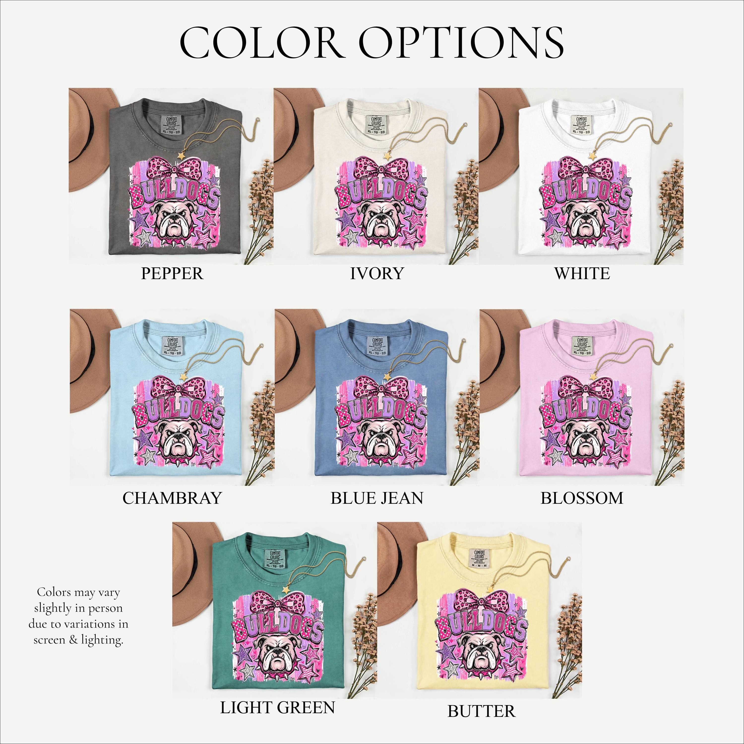 Coquette Bulldogs Mascot Comfort Colors® Shirt