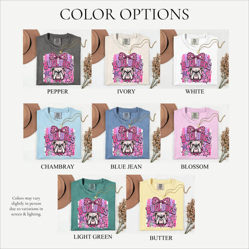 Coquette Bulldogs Mascot Comfort Colors® Shirt