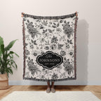 Vintage Toile Personalized Blanket