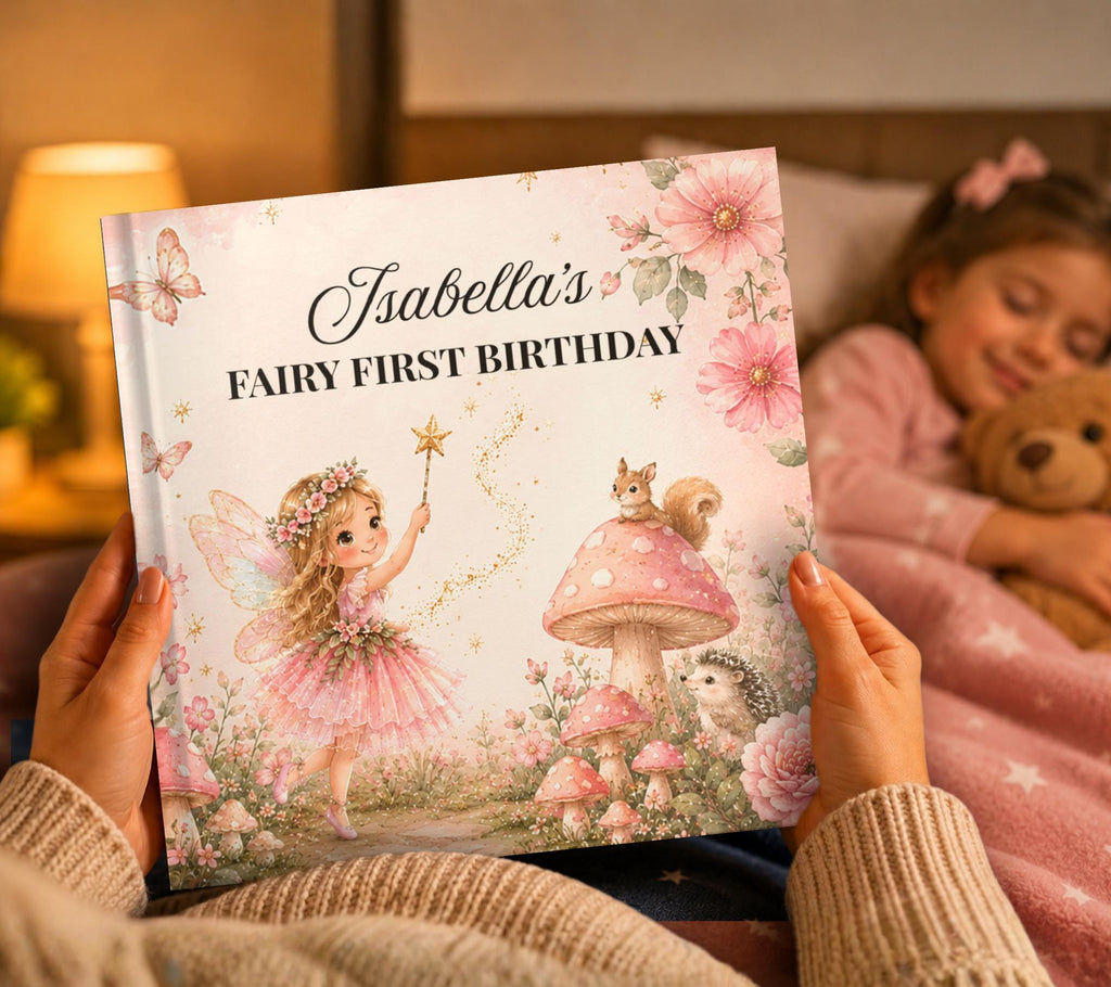 Personalized Fairy First Birthday Book