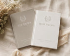 Personalized Monogram Wedding Vow Book