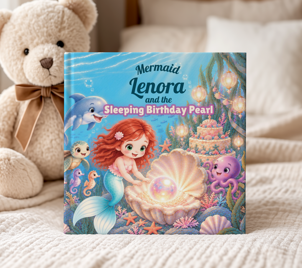 Personalized Mermaid Birthday Book