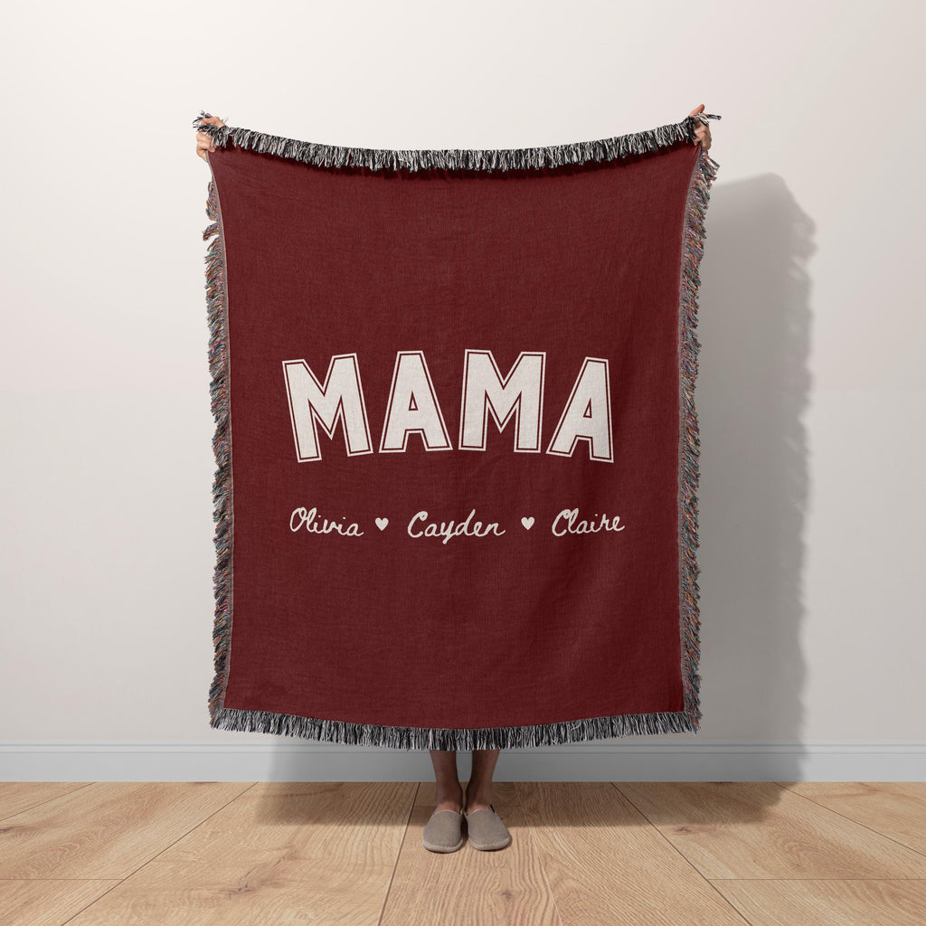 Custom Mama Blanket with Names