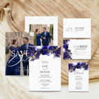 Navy Wedding Invitation Suite