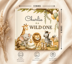 Personalized Wild One First Birthday Book