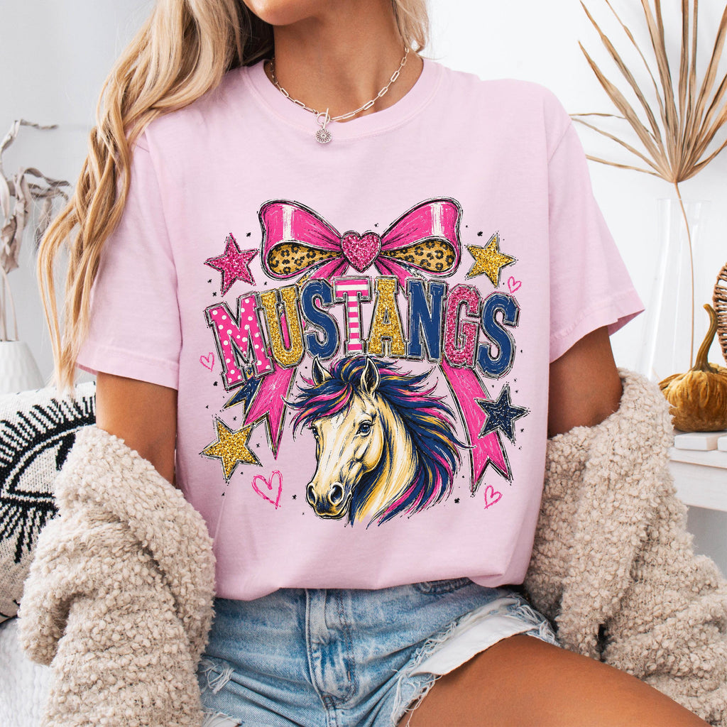 Preppy Mustangs Mascot Shirt
