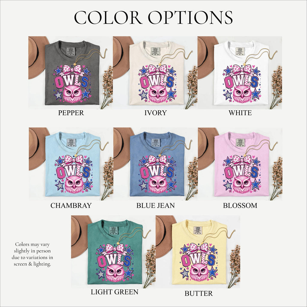 Preppy Owls Mascot Shirt