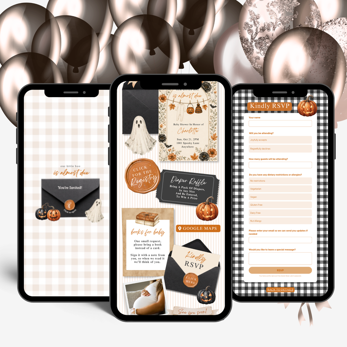 A Little Boo Baby Shower Website