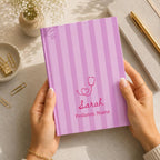 Personalized Nurse Striped Journal