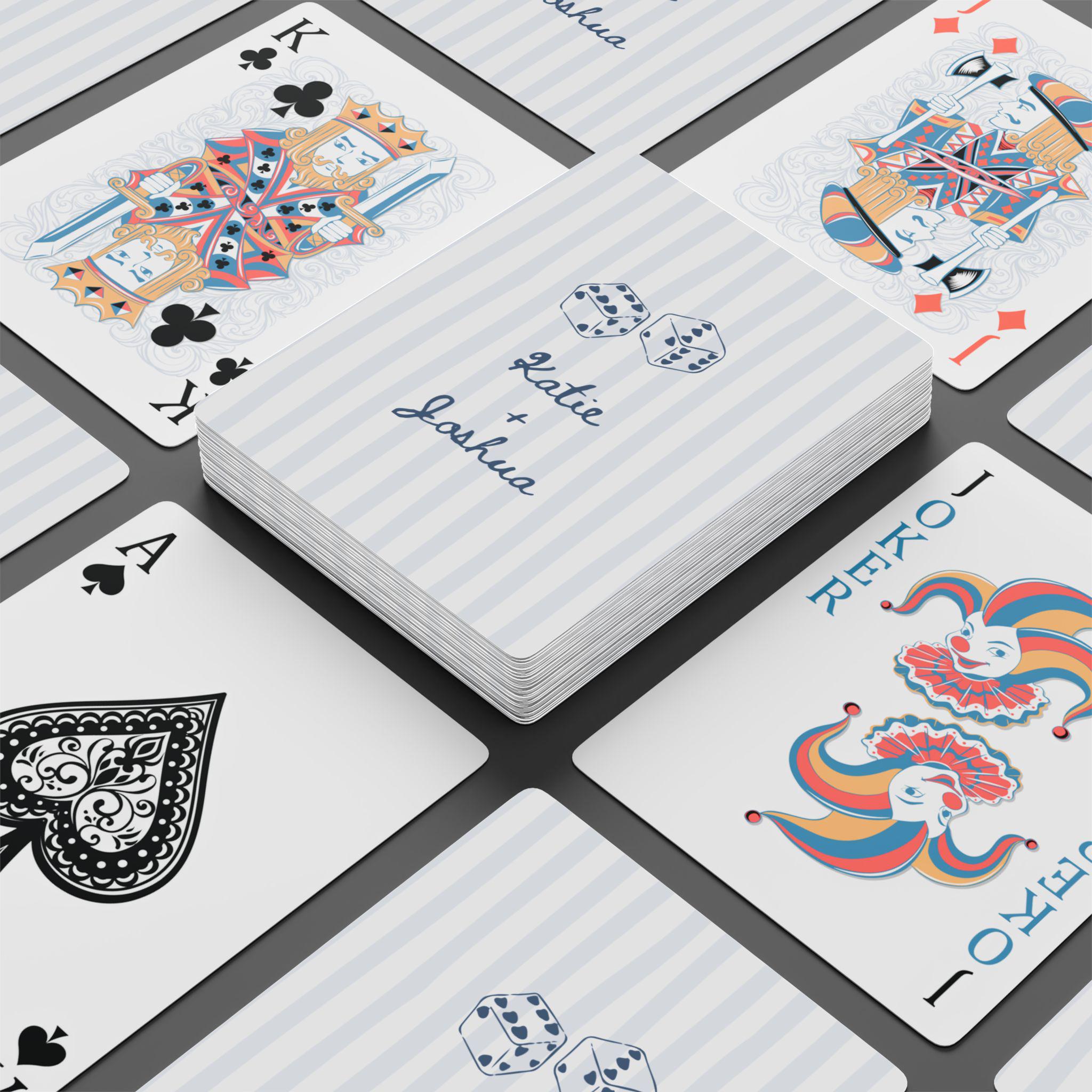 Lucky Dice Personalized Playing Cards