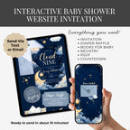 Moon & Stars Shower Website Invitation