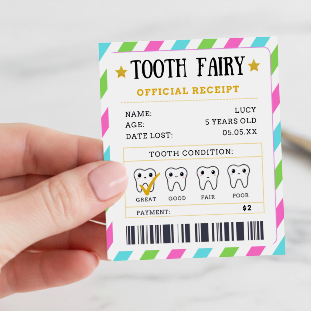 Colorful Tooth Fairy Letter Kit