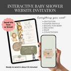 Safari Baby Shower Website Invitation