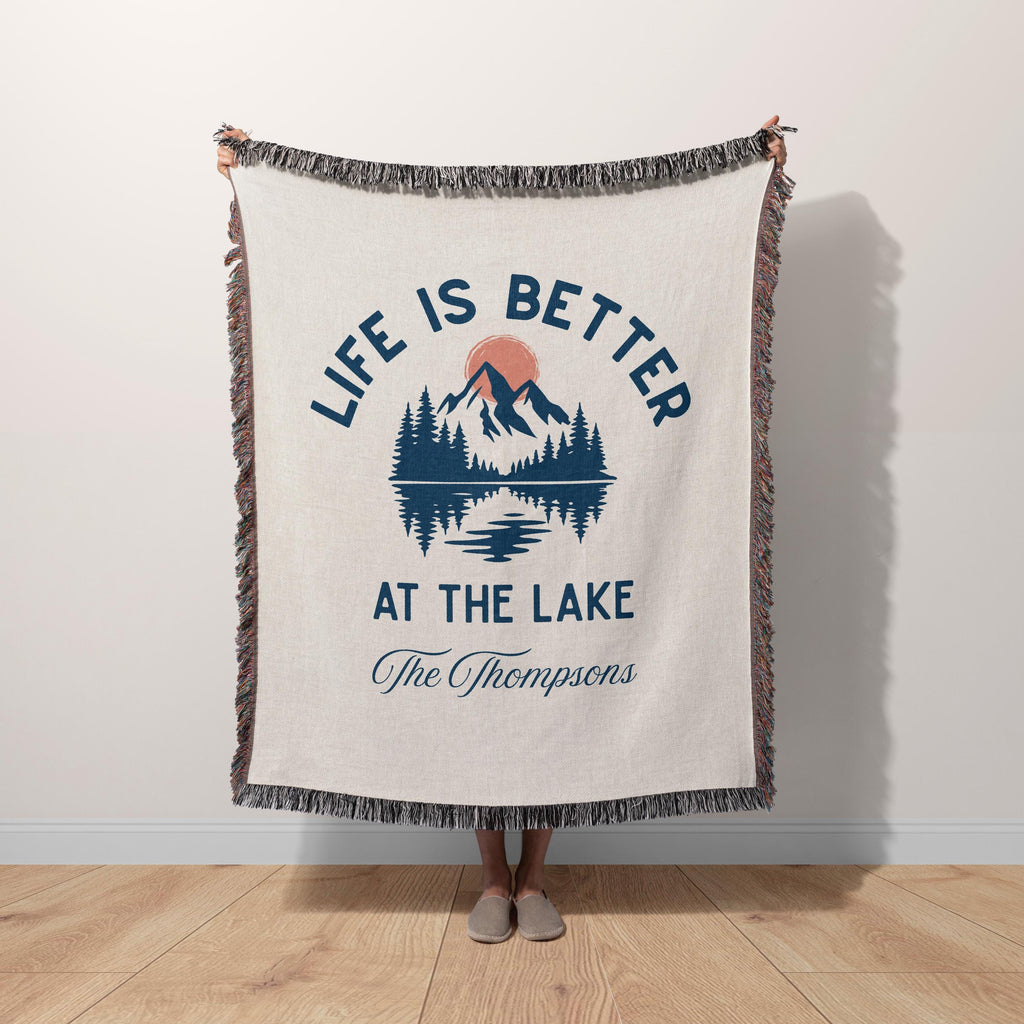 Personalized Lake House Blanket