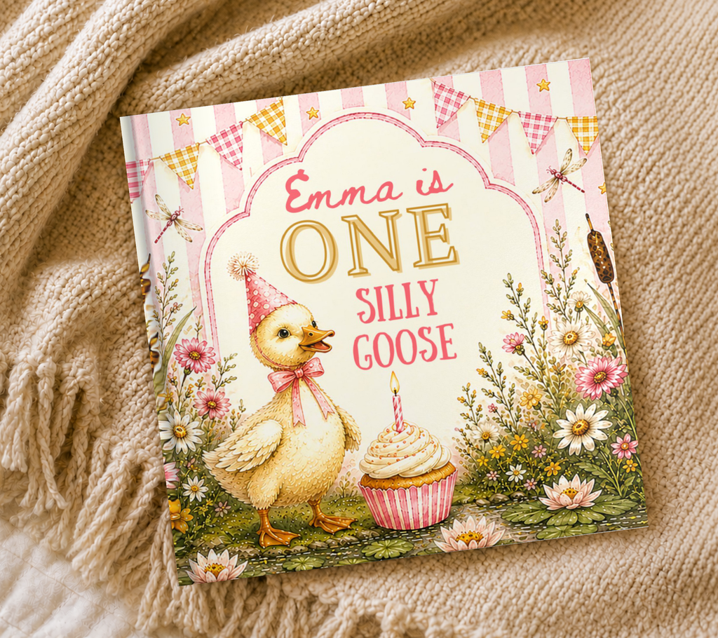 One Silly Goose First Birthday Book