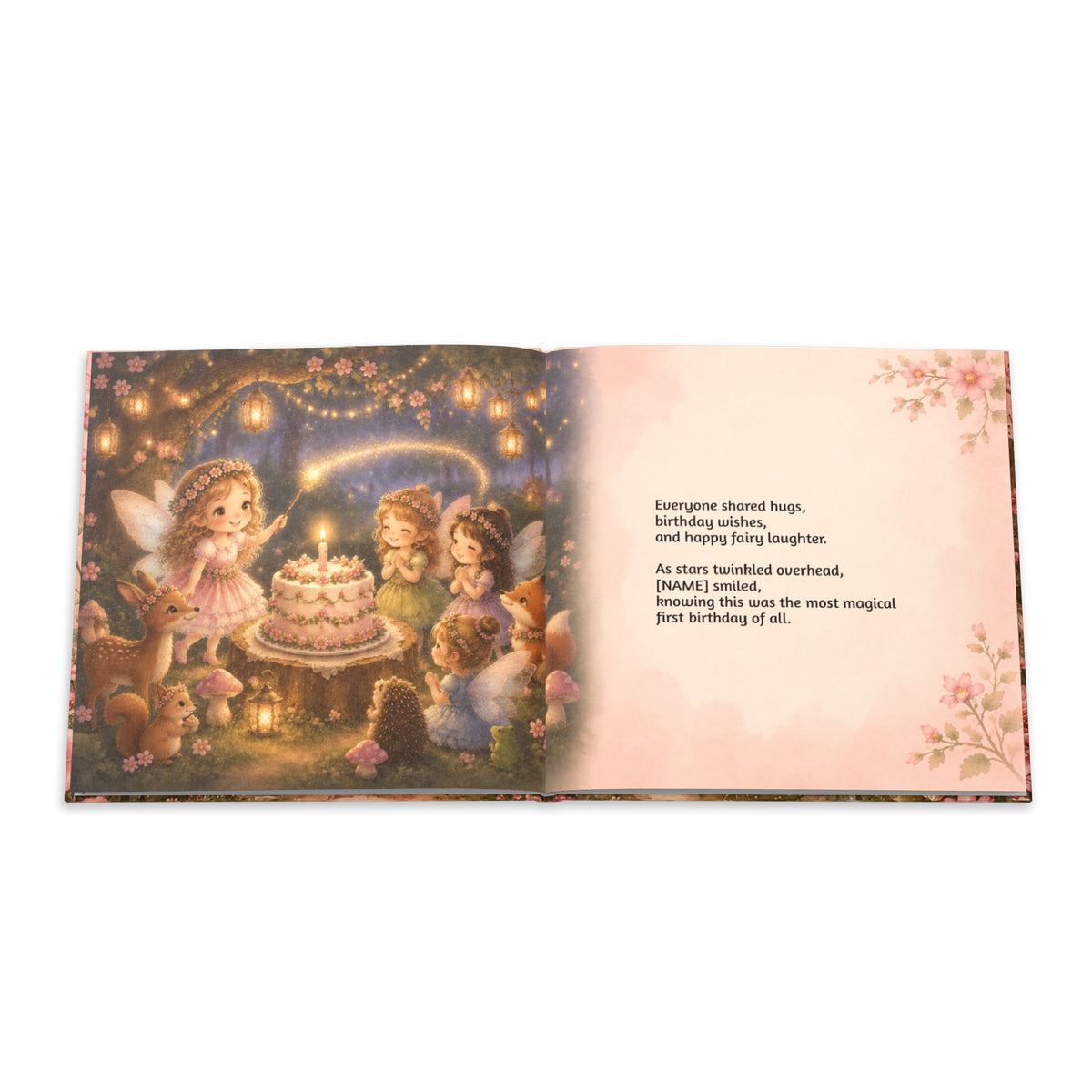 Personalized Fairy First Birthday Book