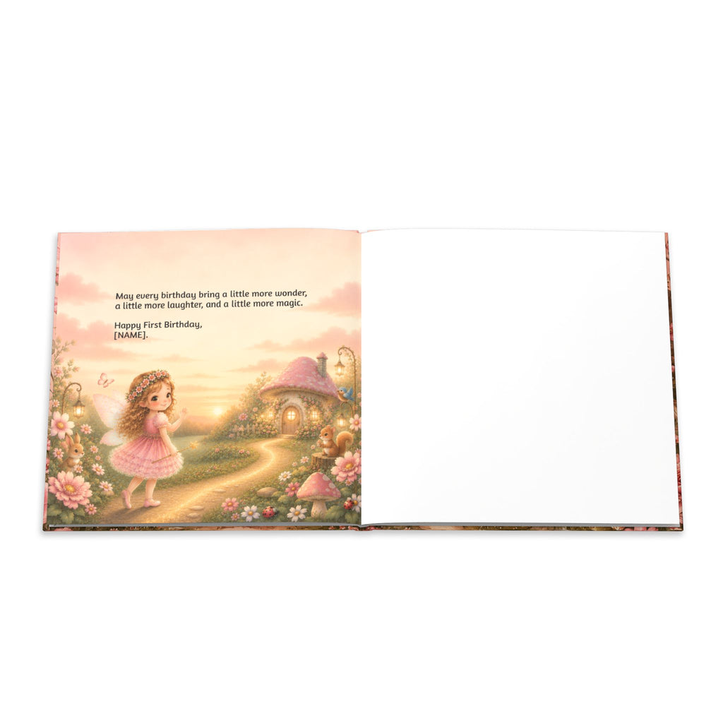 Personalized Fairy First Birthday Book