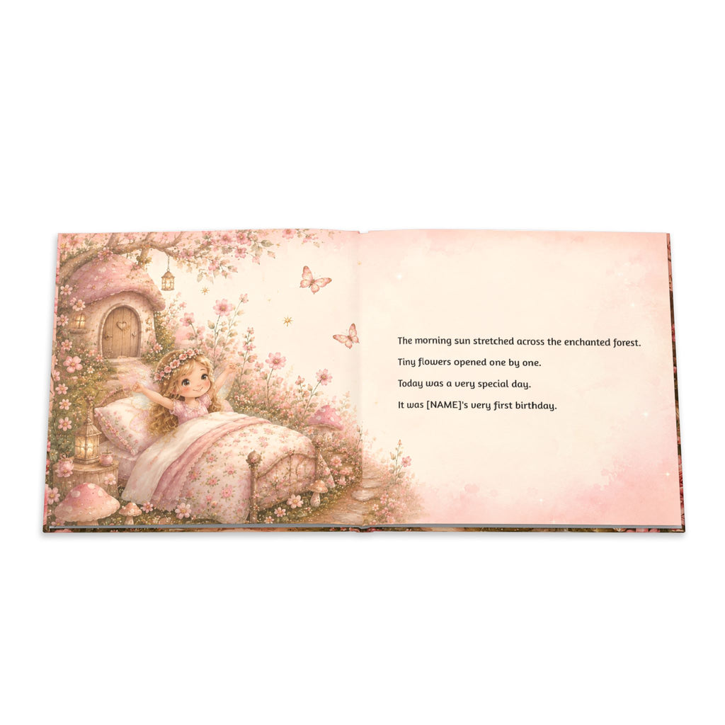 Personalized Fairy First Birthday Book