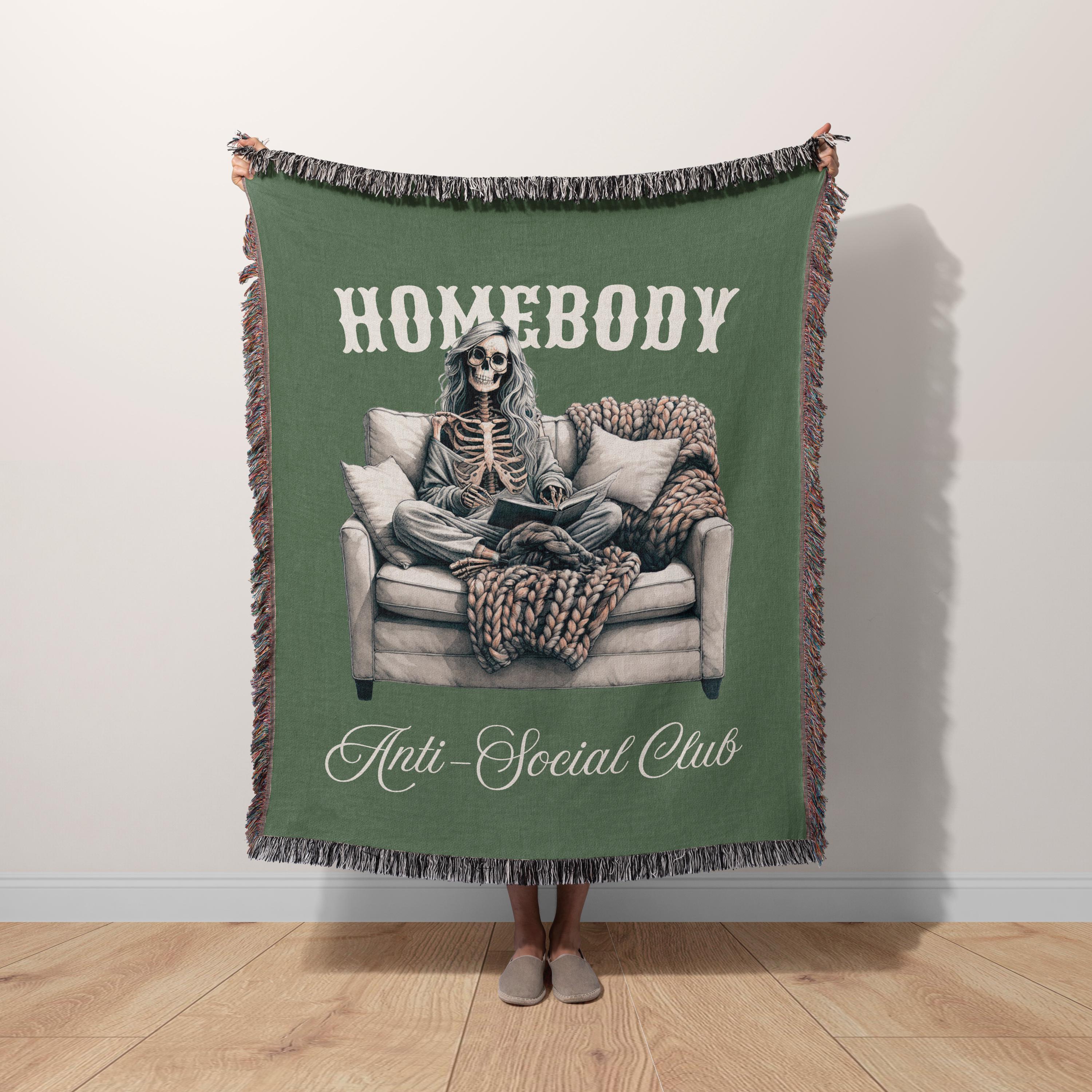 Homebody Anti Social Club Blanket