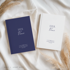 Personalized Stripe Wedding Vow Books