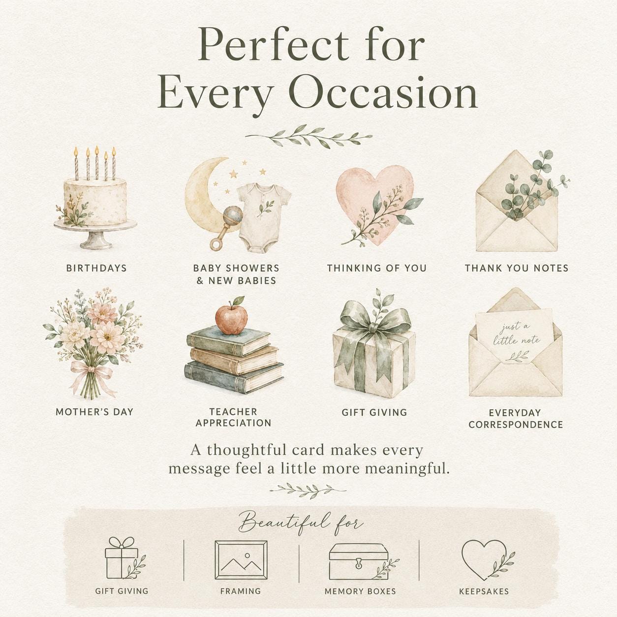 Personalized Teacher Stationery Cards