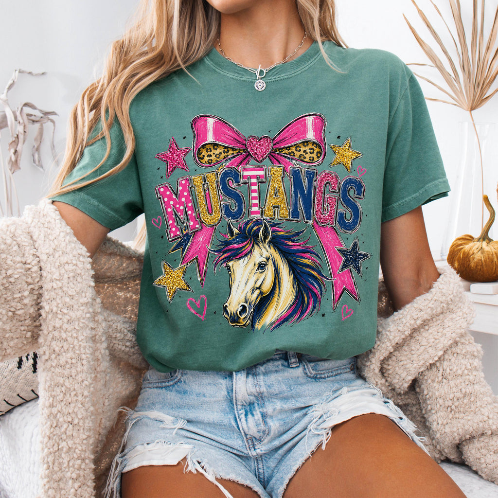Preppy Mustangs Mascot Shirt