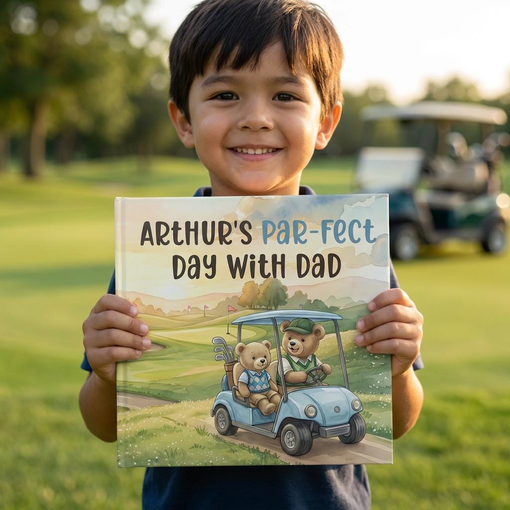 Personalized Golf Book With Childs Name