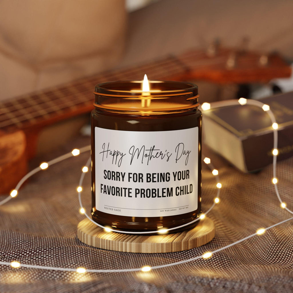 Happy Mothers Day Candle