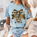Faux Glitter Tigers Mascot Shirt