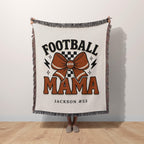 Personalized Football Mom Blanket