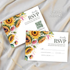 Sunflower Wedding Invitation Set