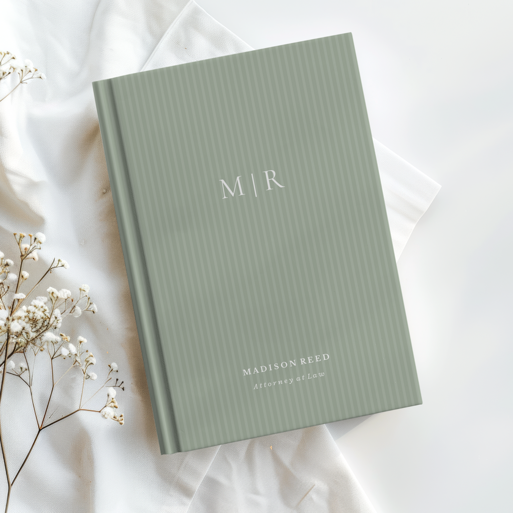 Personalized Monogram Journal, Custom Name Notebook, New Job or Graduation Gift, Professional Career Journal, Gift for Her