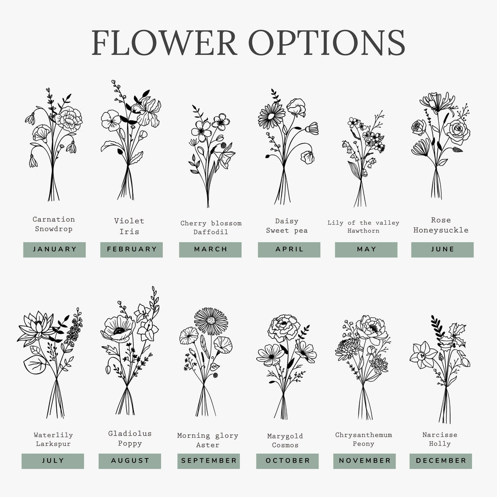 Personalized Birth Flower Journal