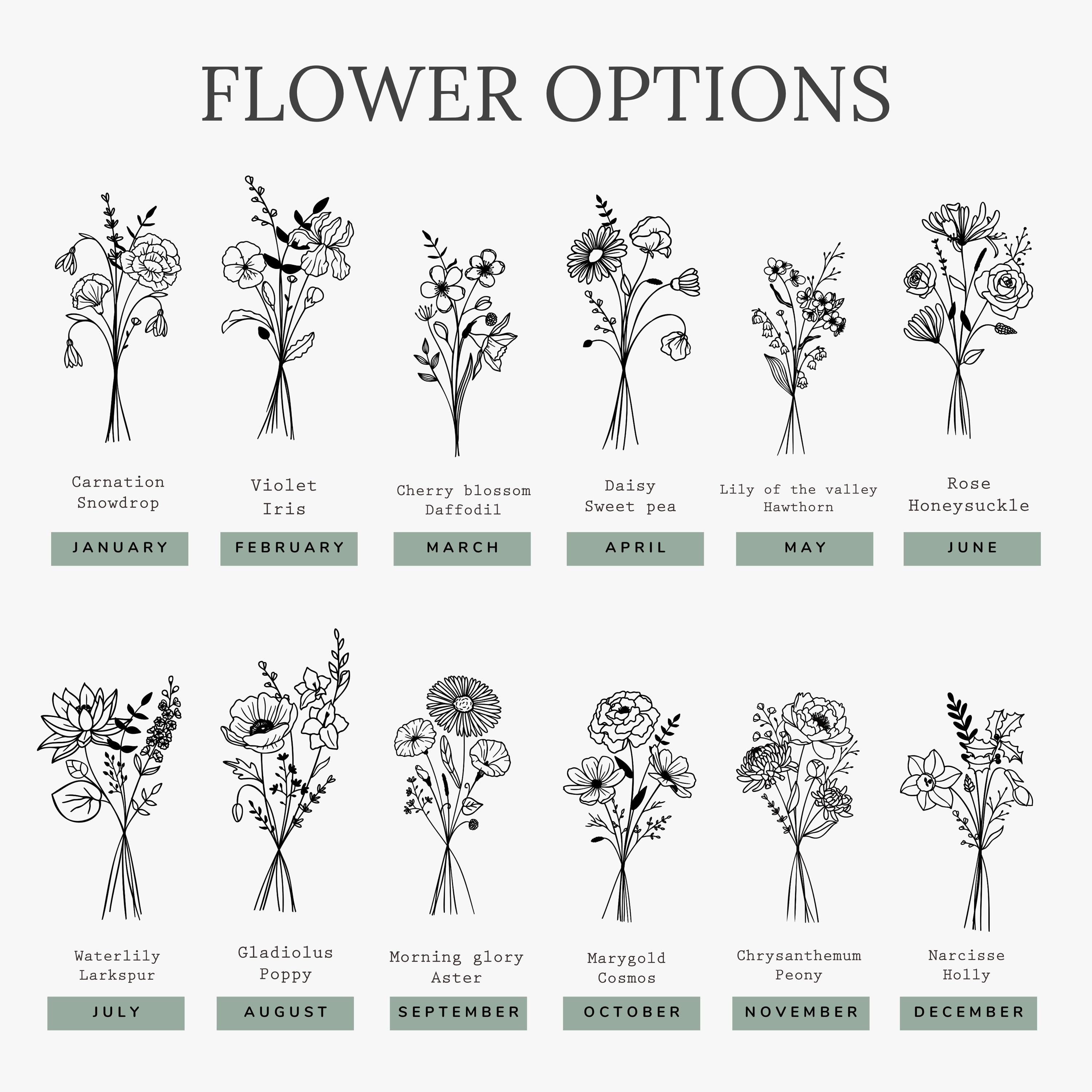 Personalized Birth Flower Journal
