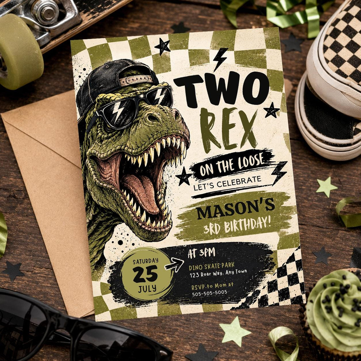 Five is a Vibe Dinosaur Birthday Bundle