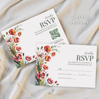Poppy Wedding Invitation Set