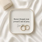 Custom Message Jewelry Dish