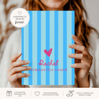 Custom Name Preppy Striped Journal