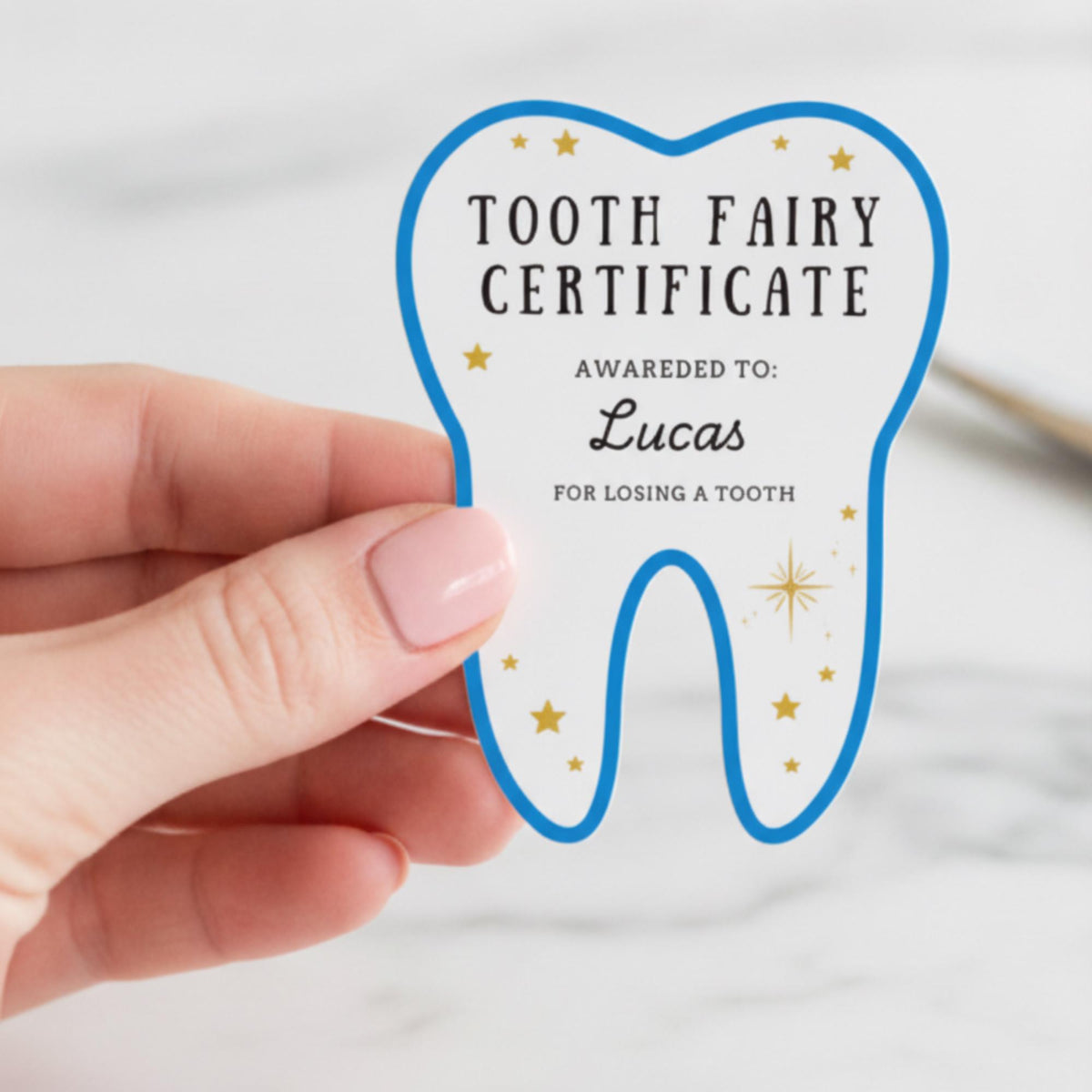 Blue Tooth Fairy Letter Kit