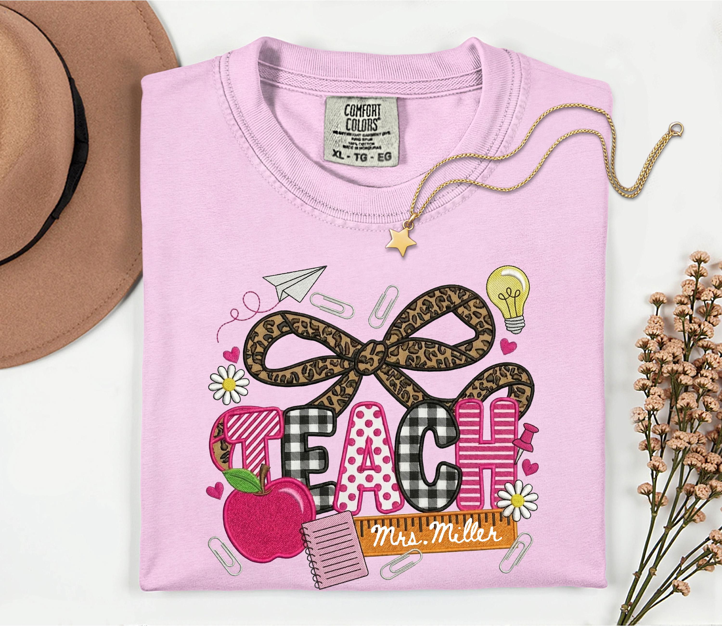 Coquette Teacher Tshirt