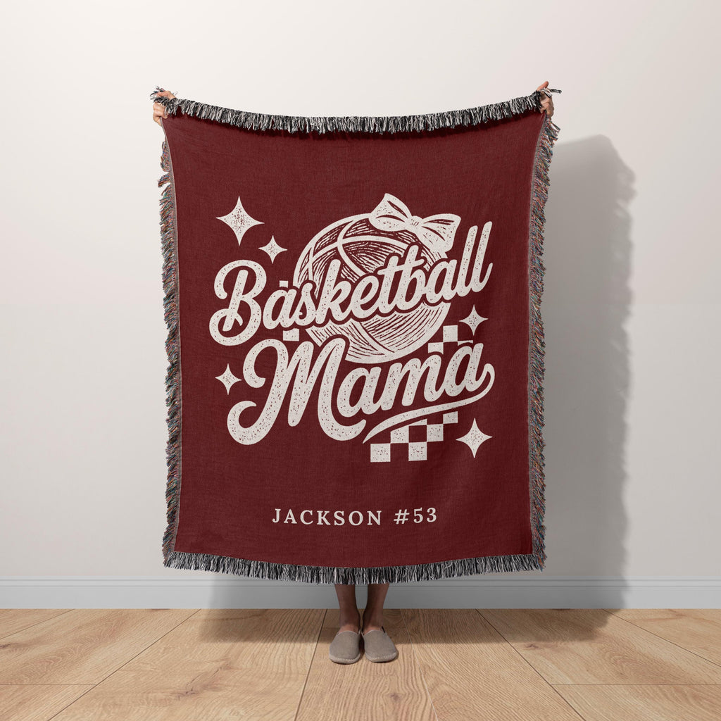 Basketball Mom Blanket Personalized