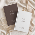 Personalized Stripe Wedding Vow Books