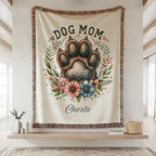 Personalized Dog Mom Blanket