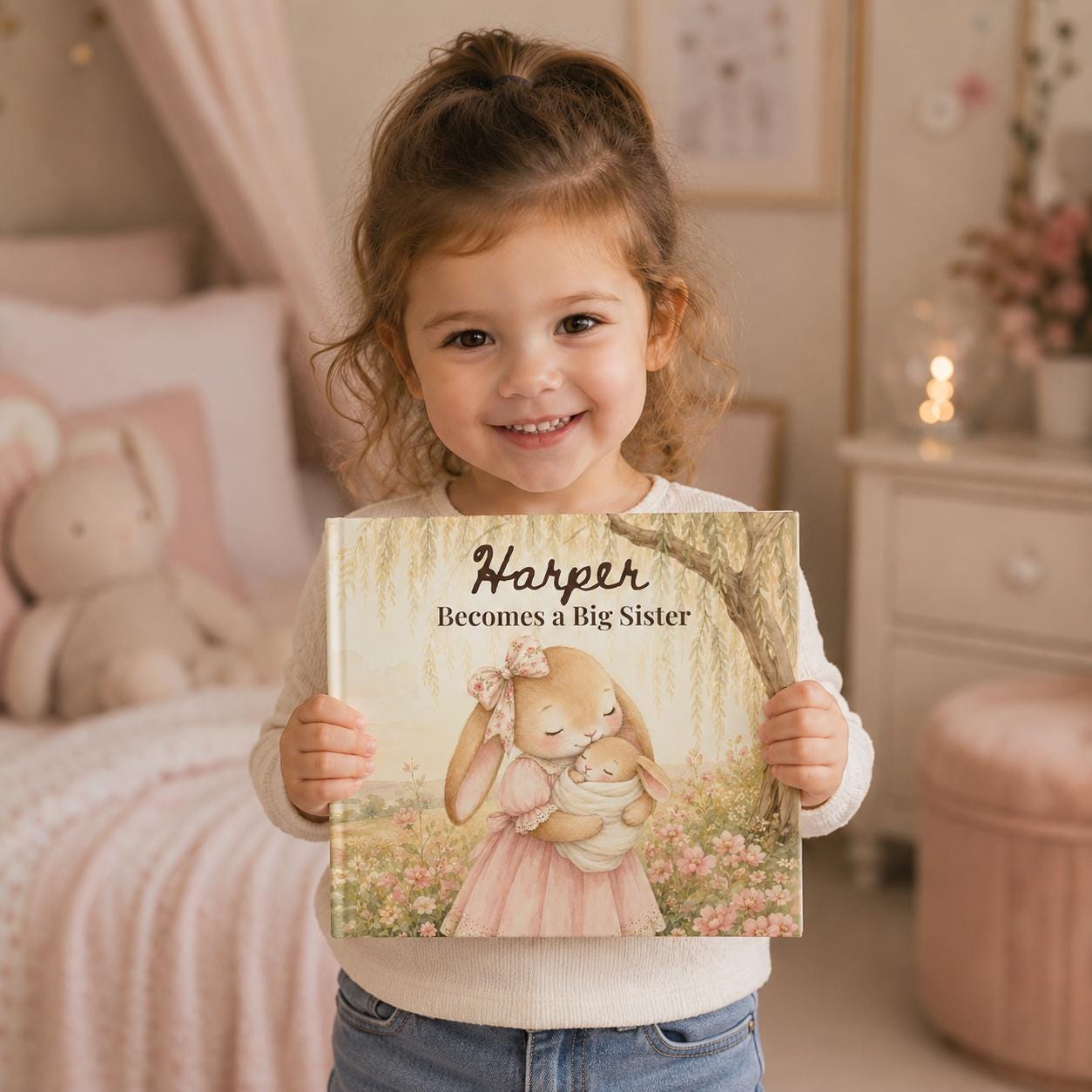Personalized Woodland Bunny Big Sister Book
